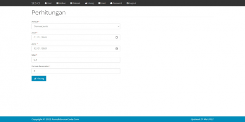 Source Code Forecasting Metode Single Exponential Smoothing Codeigniter