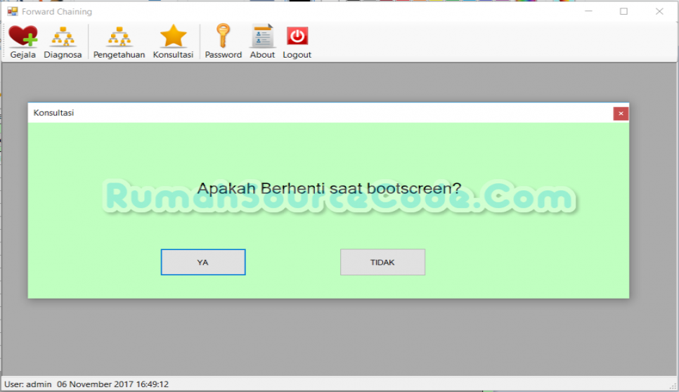 Source Code Sistem Pakar Metode Forward Chaining VB.Net