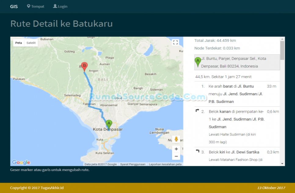 Source Code Sistem Informasi Geografis PHP