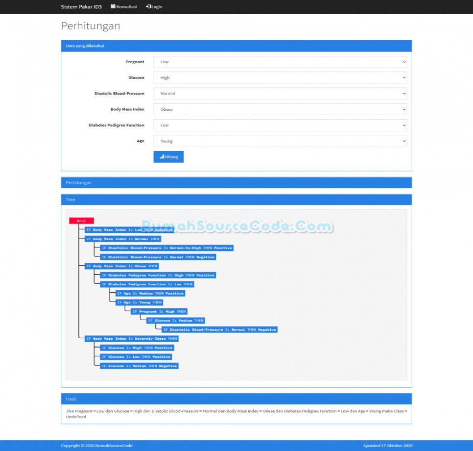 Source Code Sistem Pakar Metode ID3 PHP