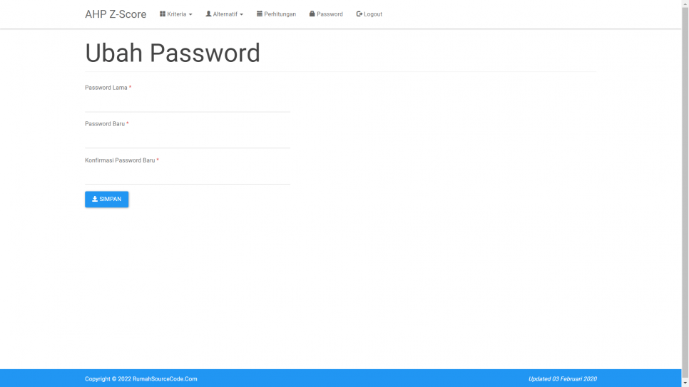 AHP Z Score PHP Password