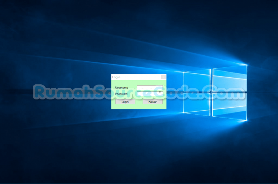 Sistem Pakar Metode Dempster Shafer VB Form Login