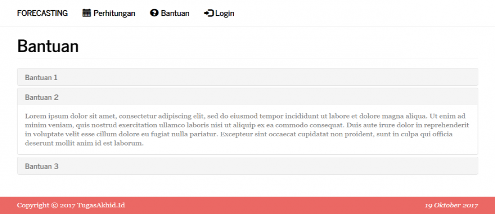 Forecasting PHP Bantuan