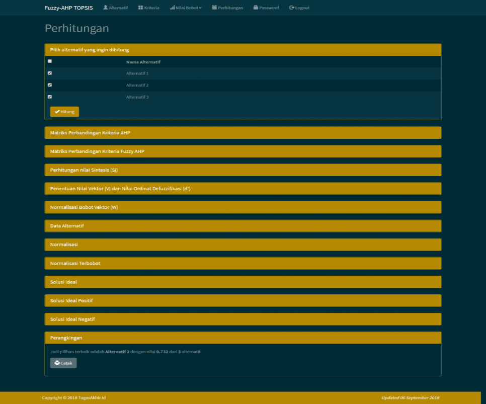 Fuzzy AHP TOPSIS PHP Perhitungan