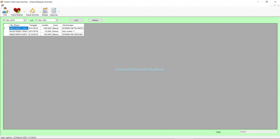 Source Code Komite VB Rekap