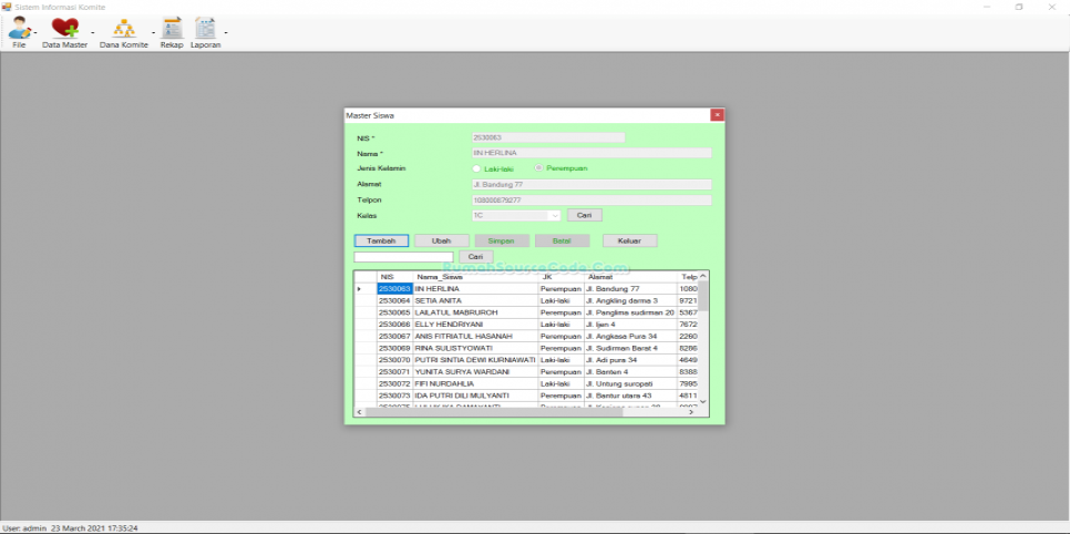 Source Code Komite VB Siswa