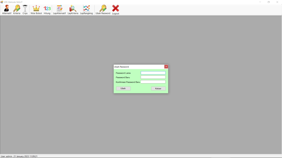 MAUT VB Password