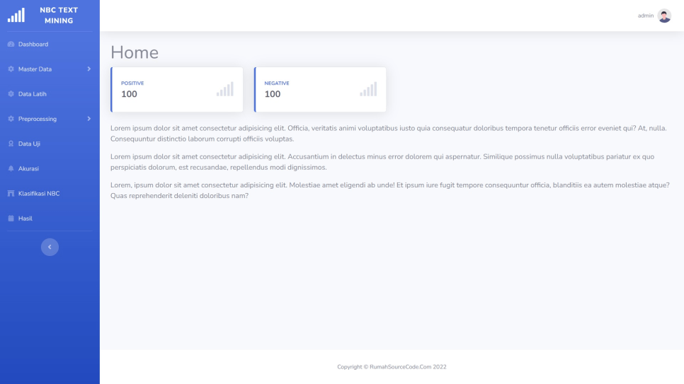 NBC Text Mining PHP Home