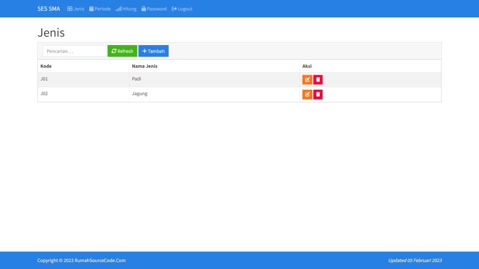 SES SMA PHP Jenis