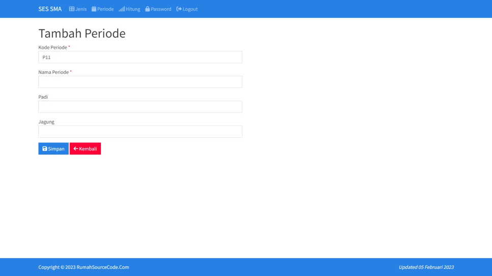 SES SMA PHP Periode Tambah