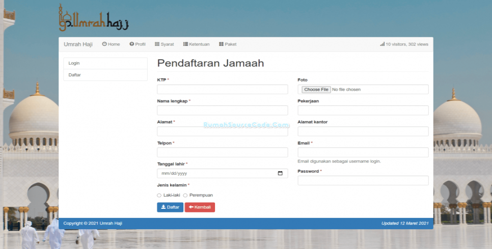 Umrah Haji PHP Daftar