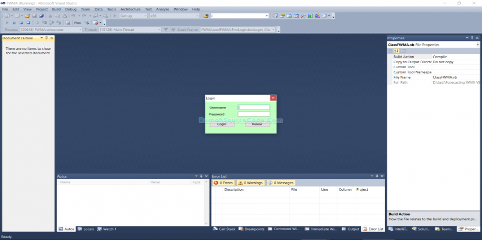 Weighted Moving Average VB Login